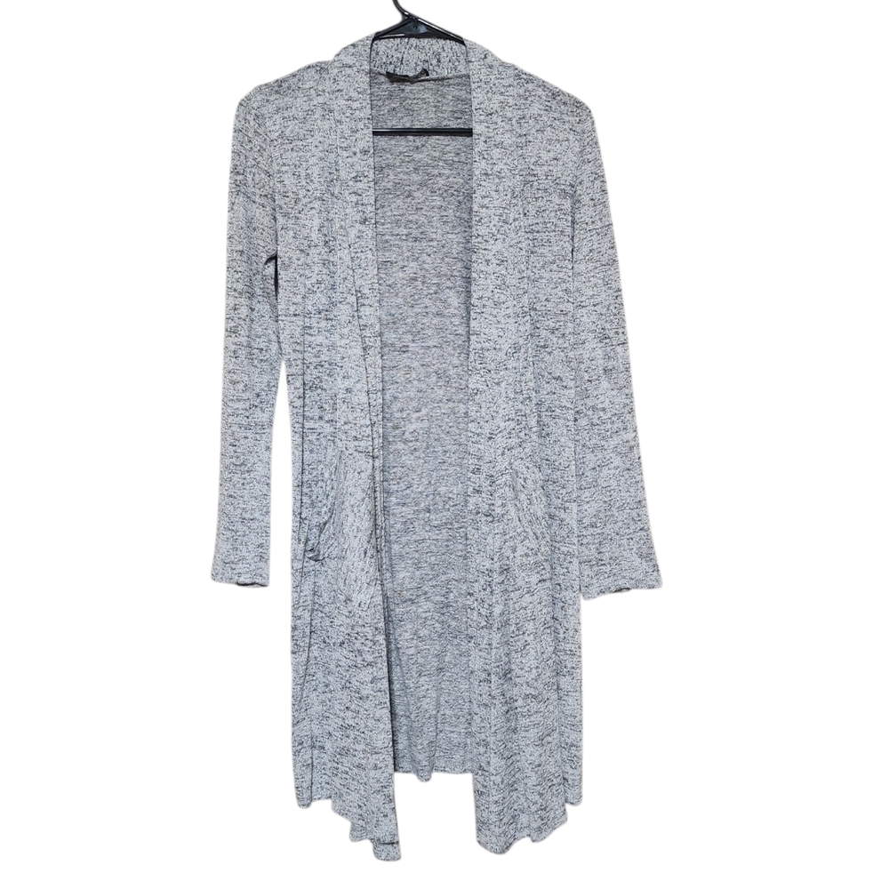 Elegant Heather Gray Women's Cardigan